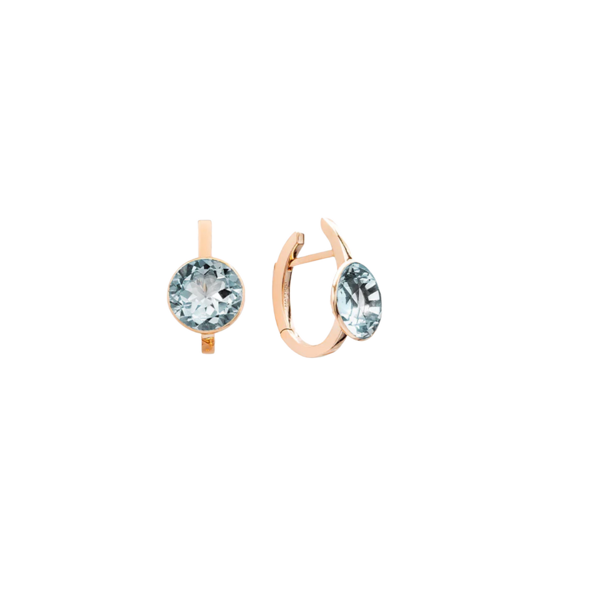 Mattioli Jewelry - 18K Rose Gold & Sky Blue Topaz Smartie Earrings | Manfredi Jewels