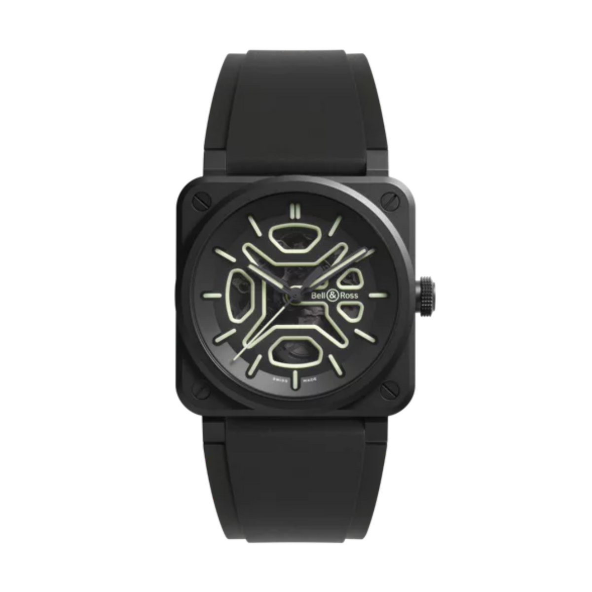 Bell & Ross Watches - BR-03 SKELETON LUM CERAMIC | Manfredi Jewels