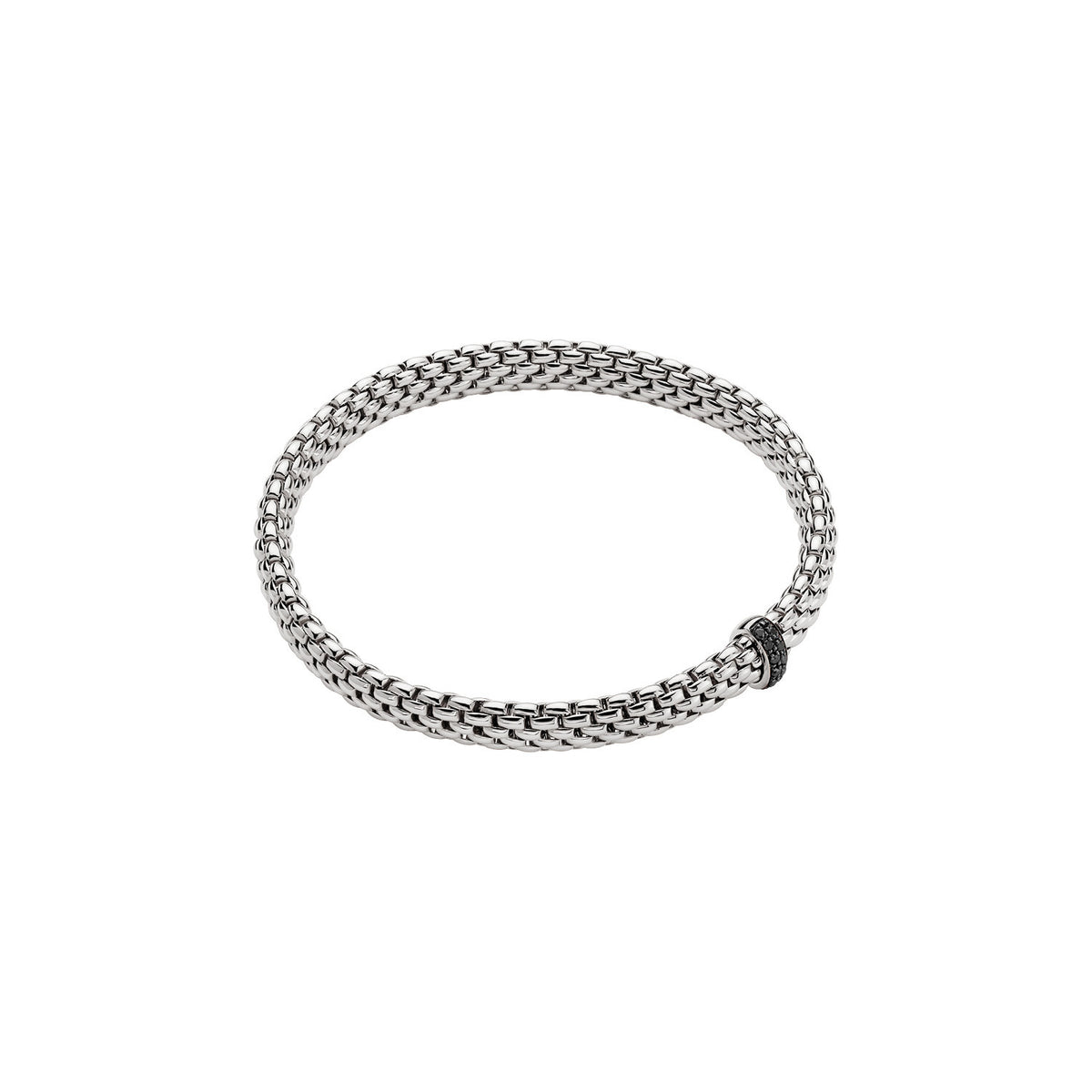 Fope Jewelry - Vendome 18K White Gold Black Diamond Flex’it Bracelet | Manfredi Jewels