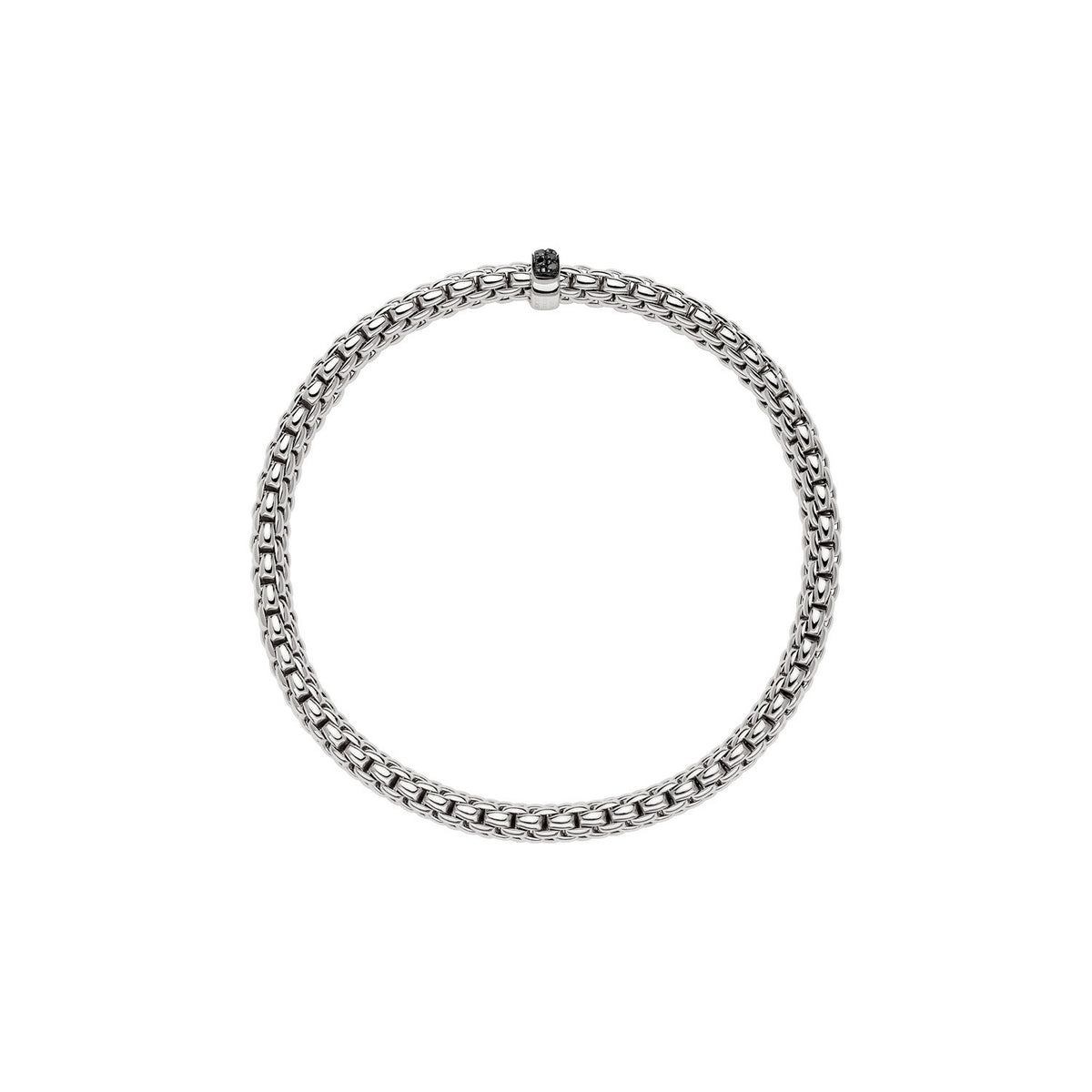 Fope Jewelry - Vendome 18K White Gold Black Diamond Flex’it Bracelet | Manfredi Jewels