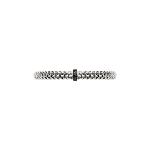 Vendome 18K White Gold Black Diamond Flex’it Bracelet