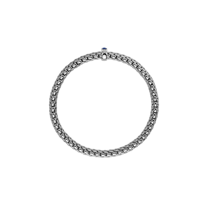 Fope Jewelry - Vendome 18K White Gold Diamond & Sapphire Flex’it Bracelet | Manfredi Jewels