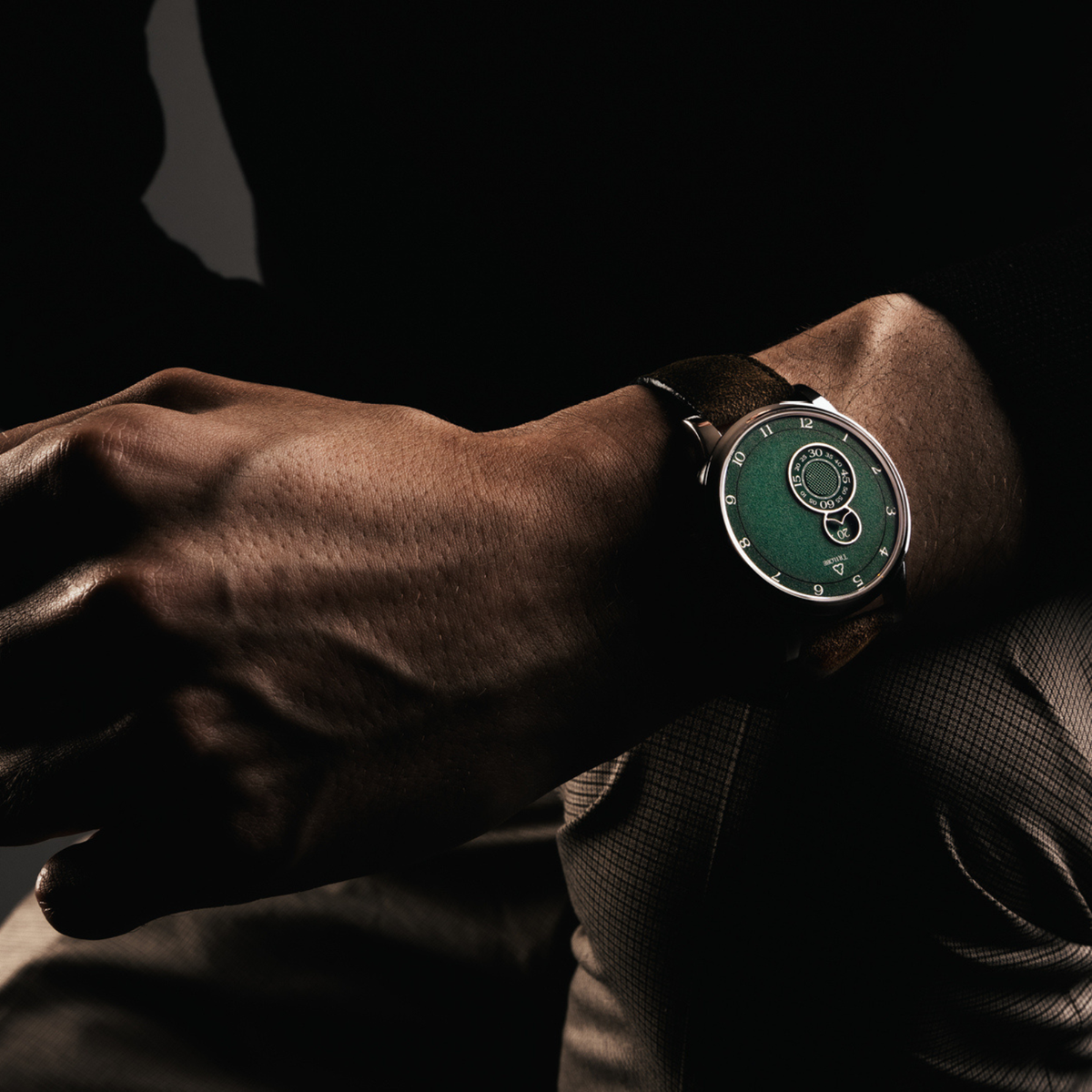 Trilobe New Watches - NUIT FANTASTIQUE - 40.5 GRAINED GREEN | Manfredi Jewels