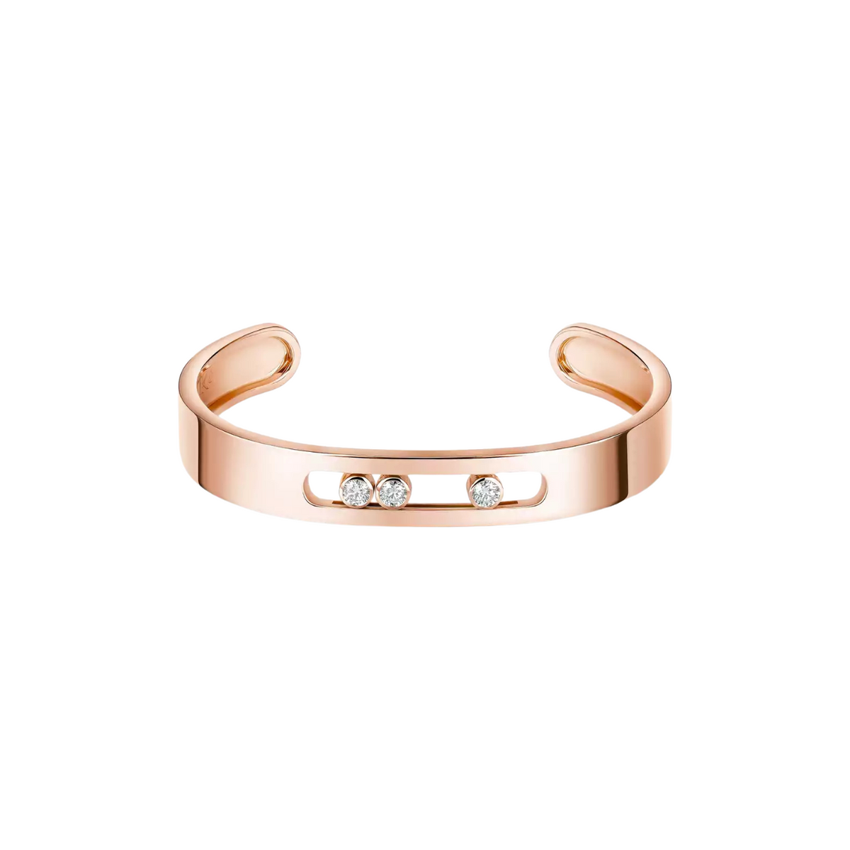 Messika Jewelry - 18K Rose Gold Move Joaillerie Diamond Bangle | Manfredi Jewels