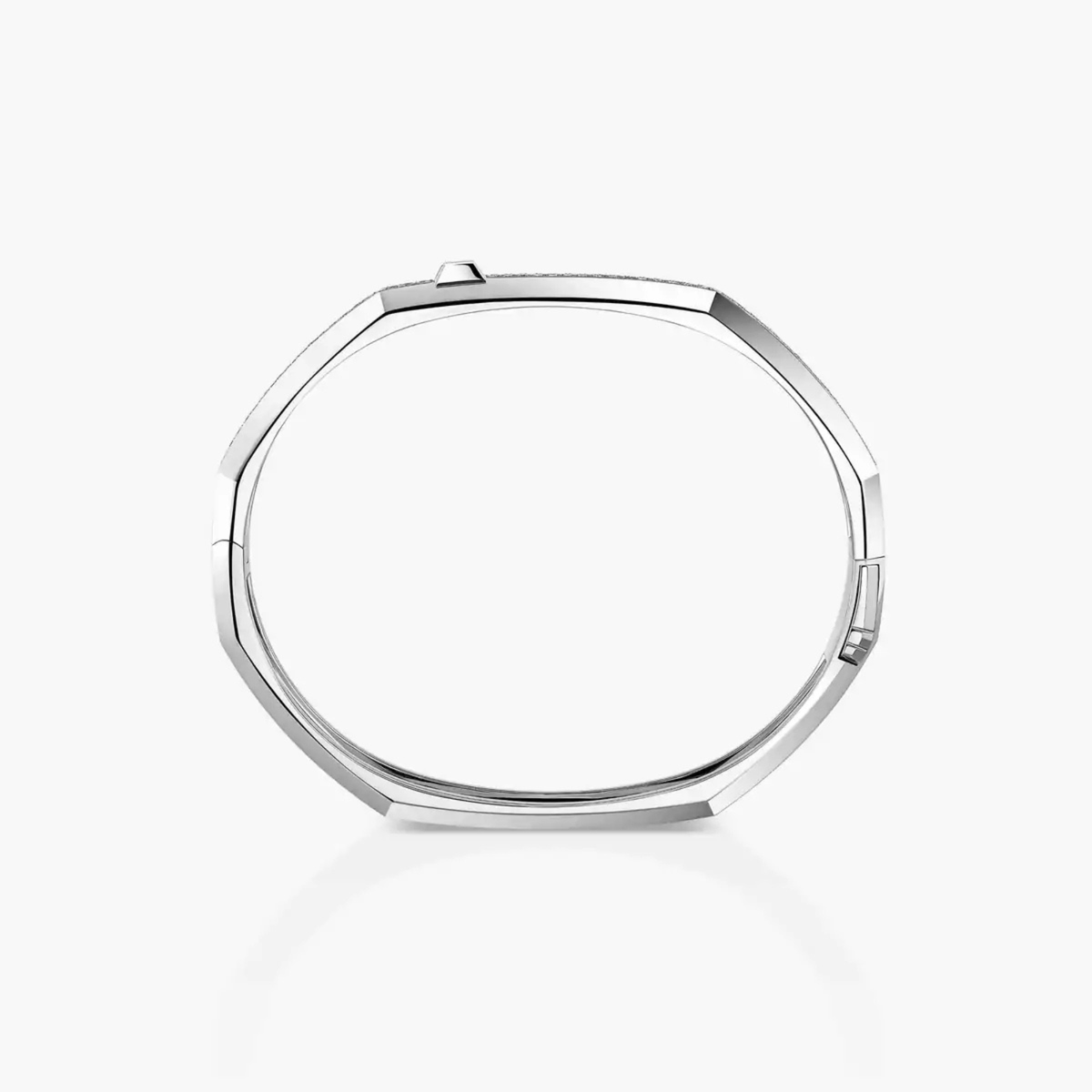 18K White Gold Diamond Pavé Moderniste Bracelet