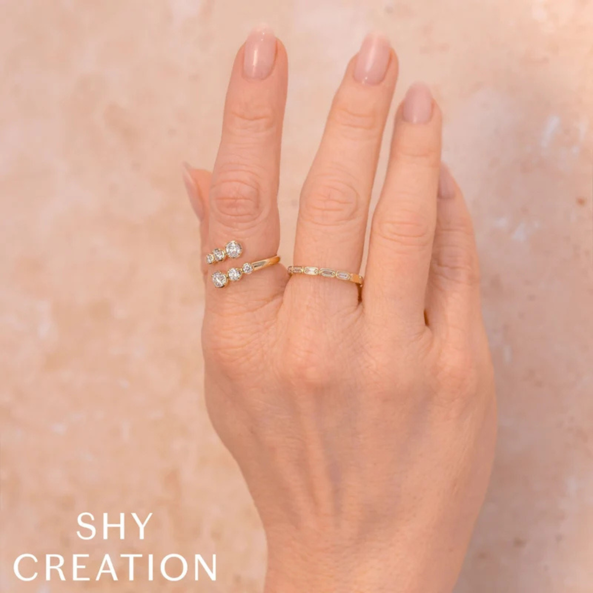 Kate 14K Yellow Gold Diamond Baguette Band