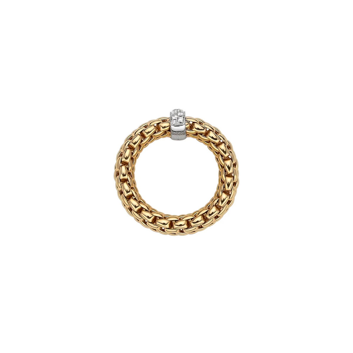 Fope - Vendome 18K Yellow Gold & Diamond Ring | Manfredi Jewels
