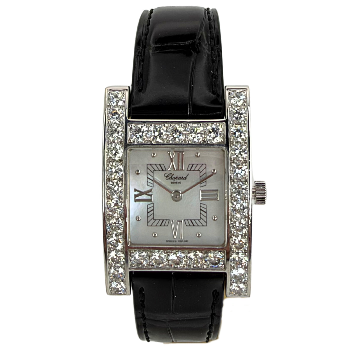 H 18K White Gold Diamond Bezel