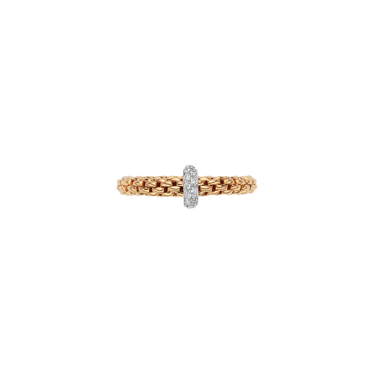 Fope - Prima 18K Yellow Gold & Diamond Rondel Ring | Manfredi Jewels