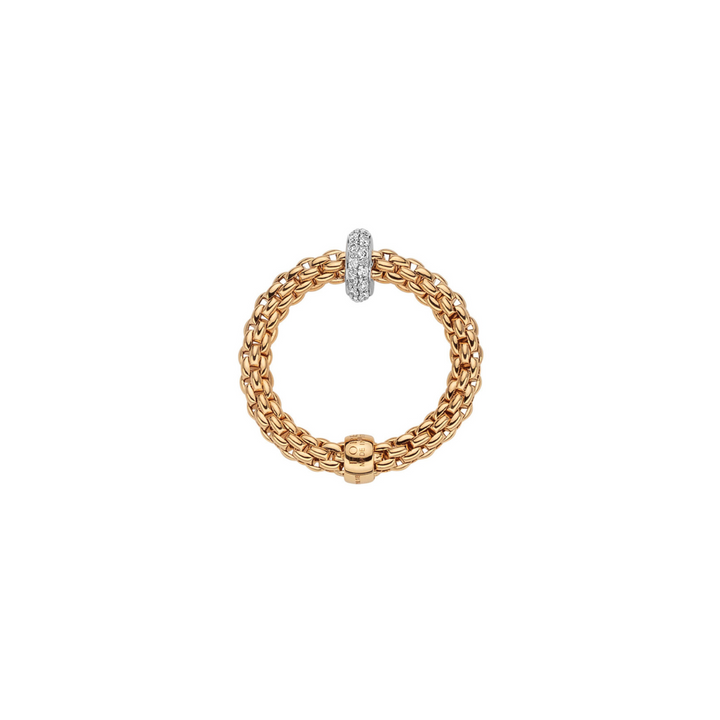 Fope - Prima 18K Yellow Gold & Diamond Rondel Ring | Manfredi Jewels