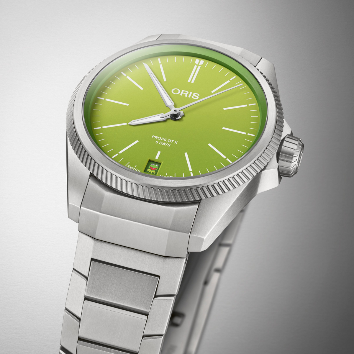 Oris New Watches - PROPILOT X - KERMIT EDITION | Manfredi Jewels