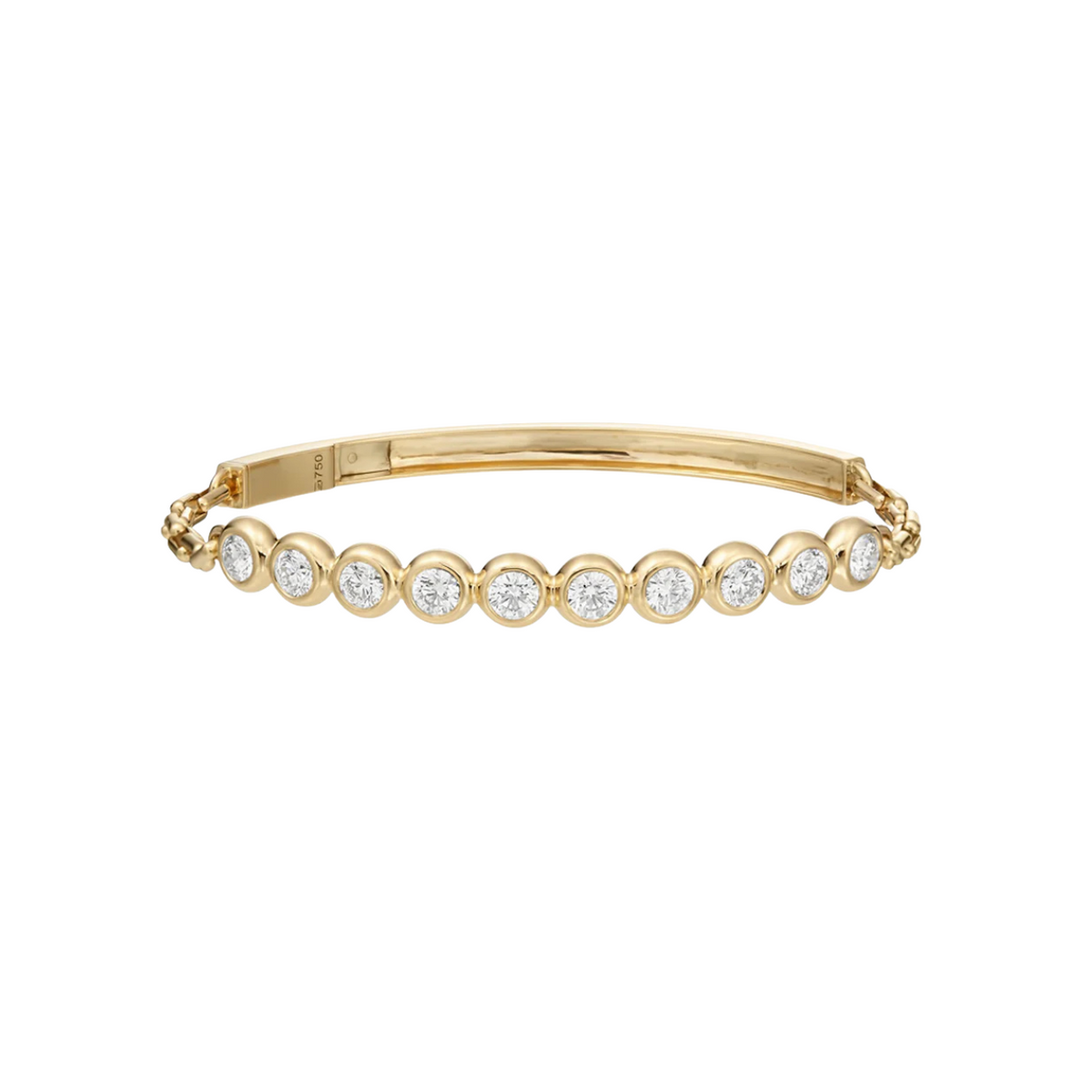Gumuchian Jewelry - Moonlight 18K Yellow Gold & Diamond Bracelet Large | Manfredi Jewels