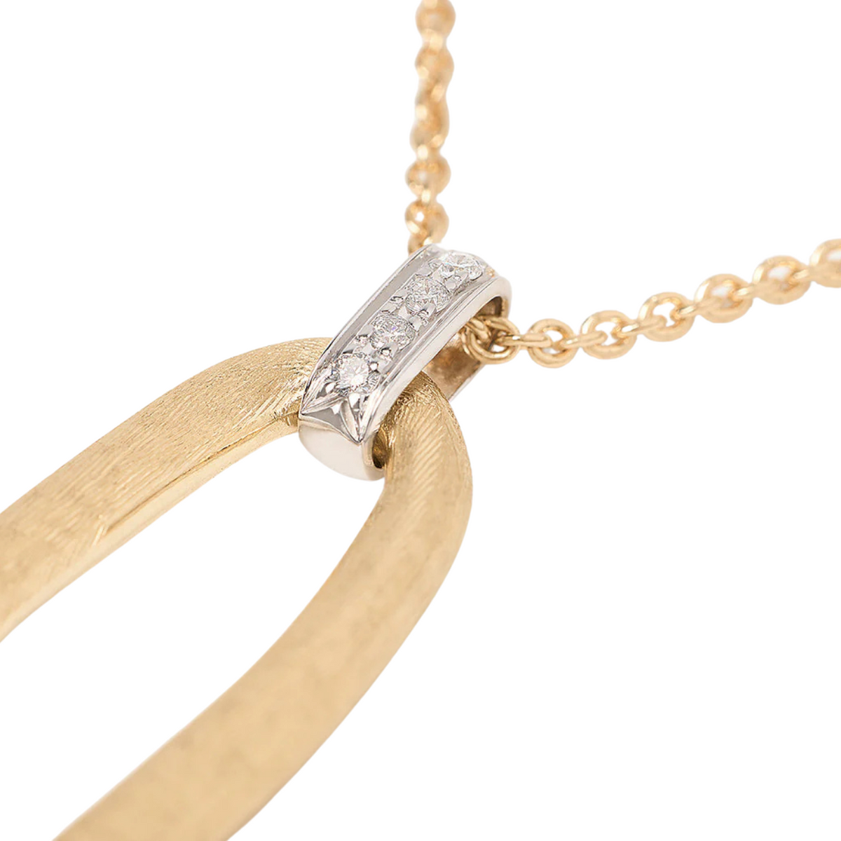 Marco Bicego Jewelry - Jaipur 18K Yellow Gold Pendant Necklace with Diamond Accent | Manfredi Jewels