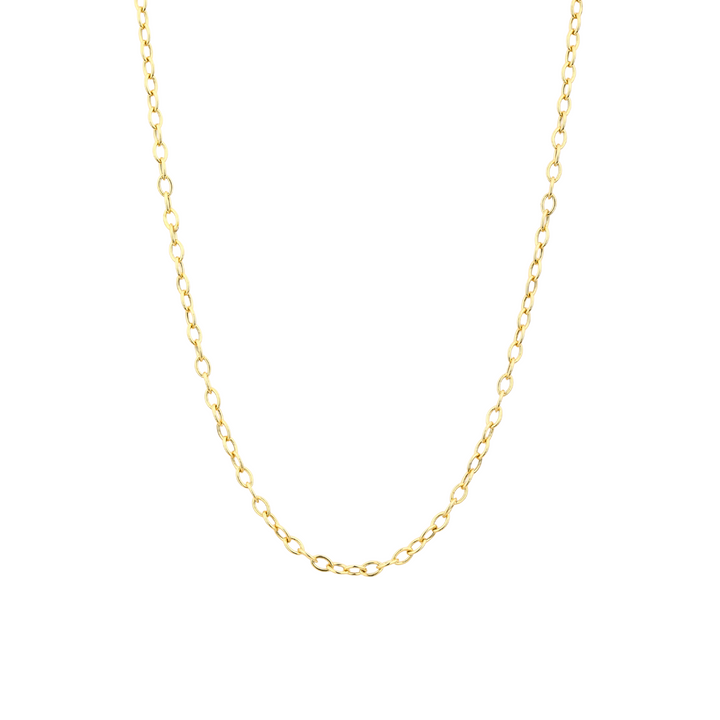 Syna Jewelry - 18K Yellow Gold 18’’ Thin Link Chain | Manfredi Jewels