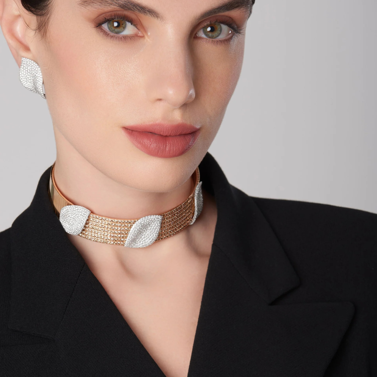 Pasquale Bruni Jewelry - Aleluia 18k Rose and White Gold Diamond Choker | Manfredi Jewels