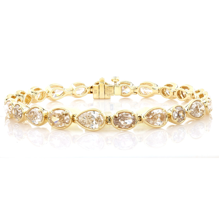 18K Yellow Gold Brown Diamond Bracelet