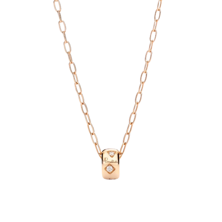 Pomellato Jewelry - Iconica 18K Rose Gold Diamond Pendant Necklace | Manfredi Jewels