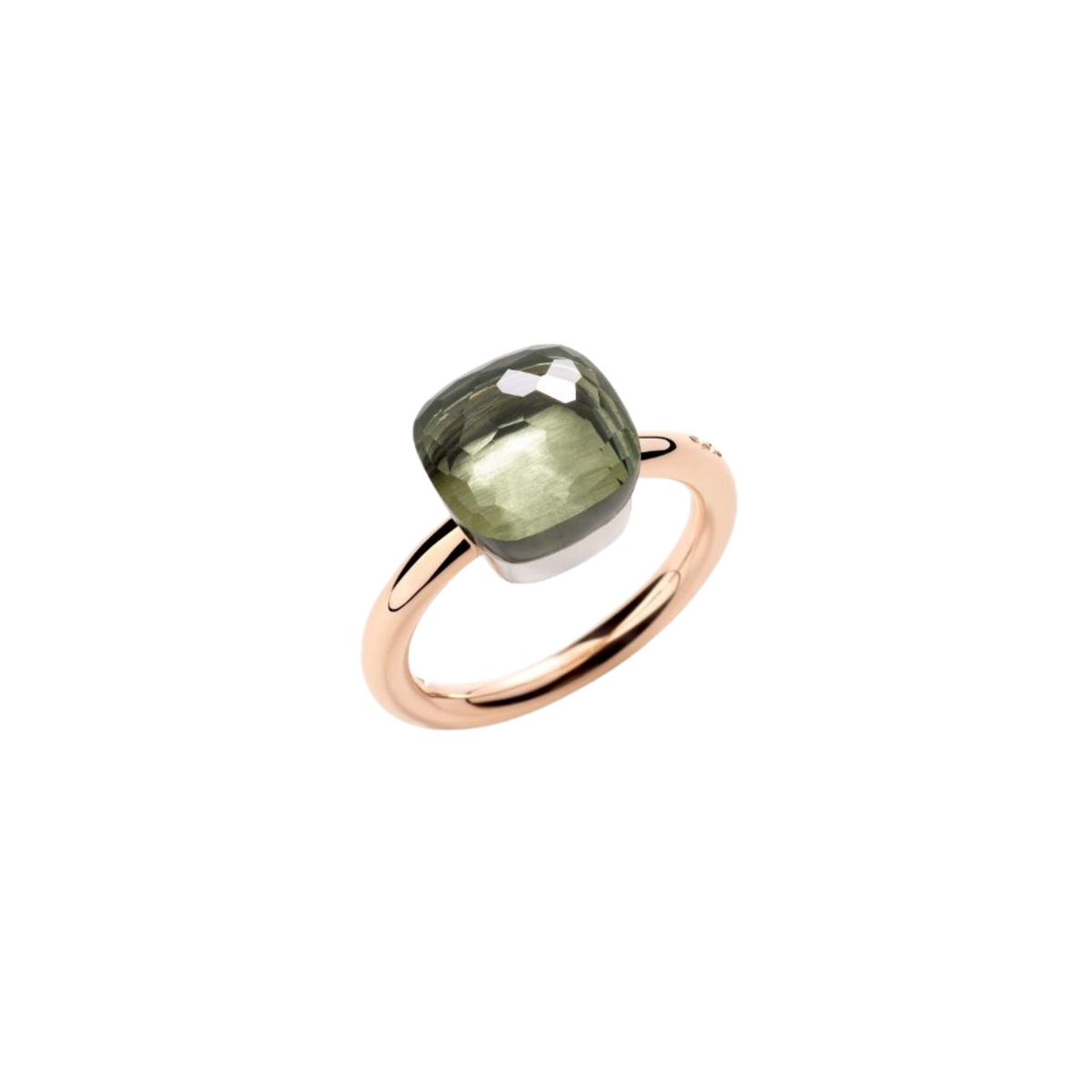 Pomellato Jewelry - Nudo 18K Rose Gold Prasolite Classic Ring | Manfredi Jewels