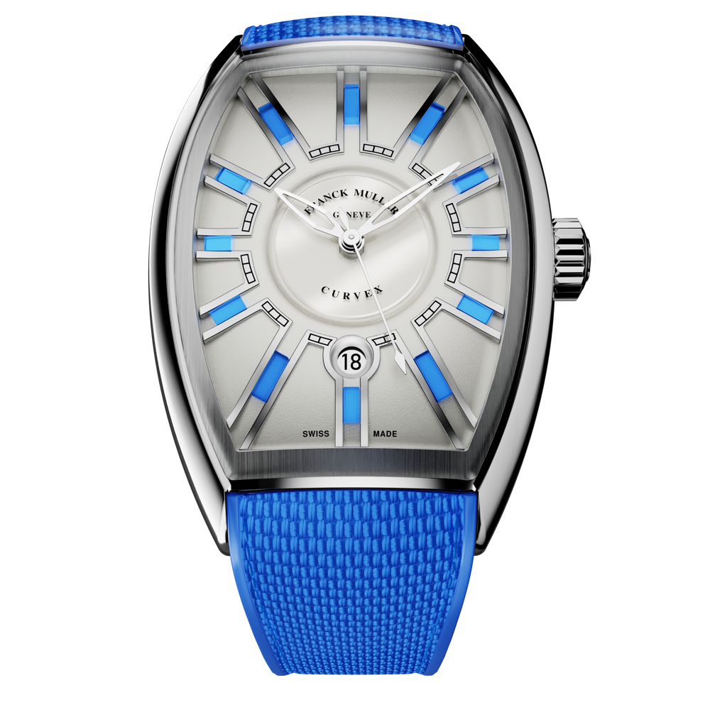 Franck Muller Watches - CURVEX CX - CX36 BLUE LUME INDEXES | Manfredi Jewels