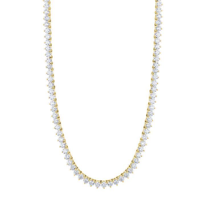 18K Yellow Gold Diamond Opera Necklace