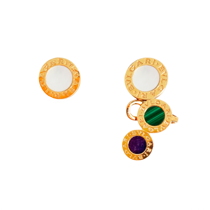 Bvlgari Climber & Stud Earring Set 18K Rose Gold