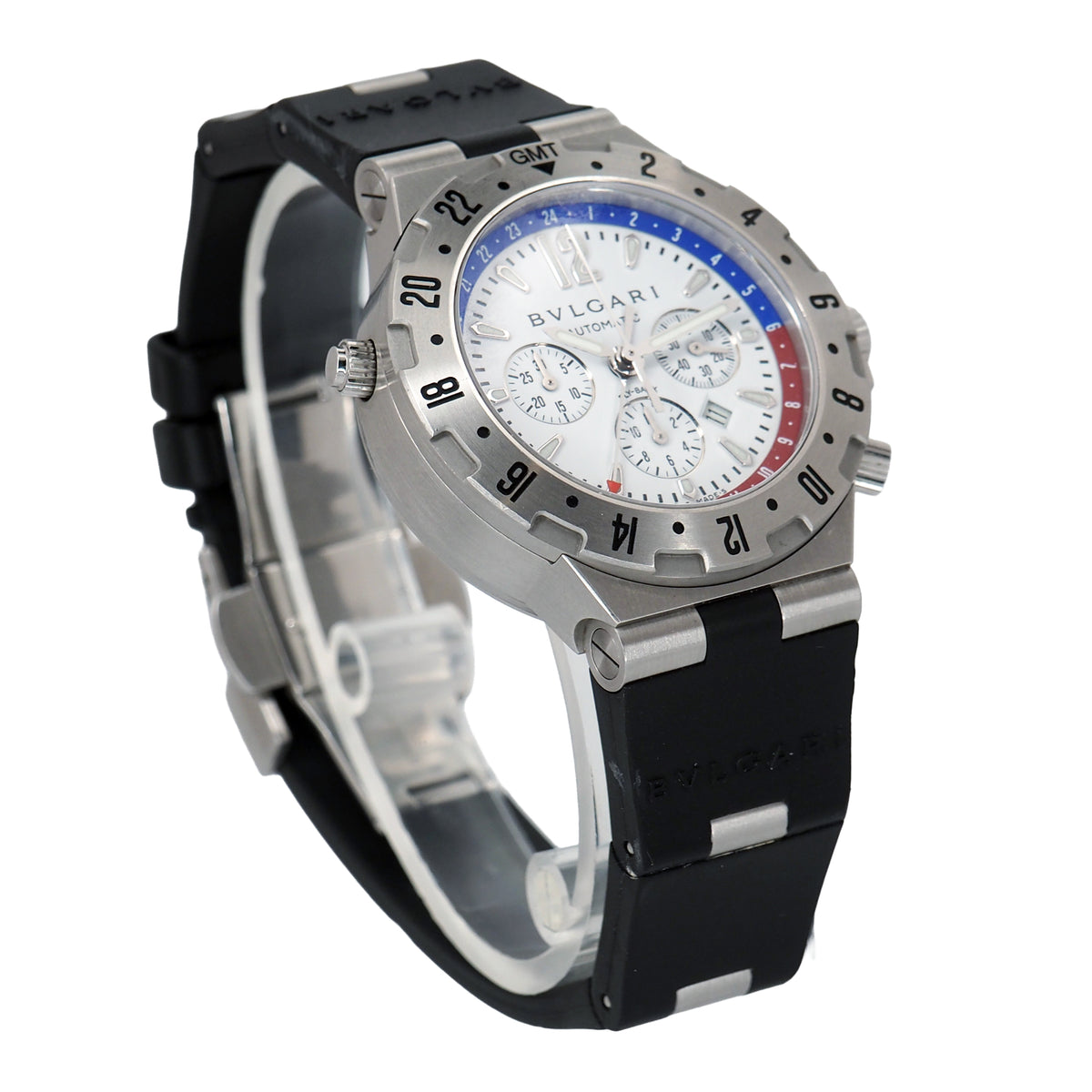 Pre-Owned BVLGARI Pre-Owned Watches - Diagono GMT Flyback Chronograph | Manfredi Jewels