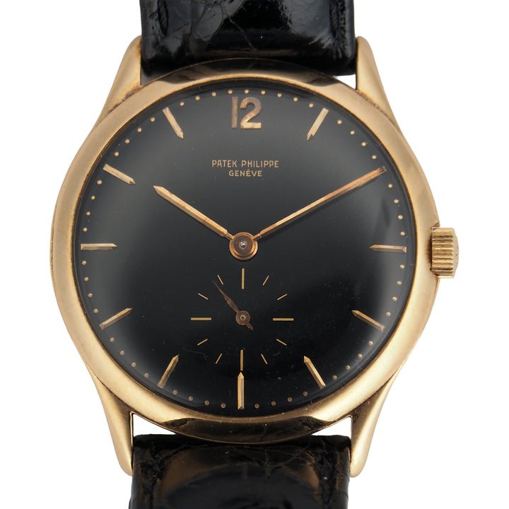 Pre-Owned Patek Philippe Pre-Owned Watches - Calatrava Black Dial | Manfredi Jewels