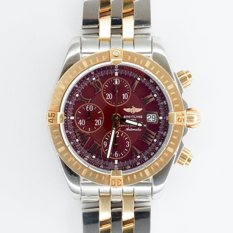 Chronomat Evolution Two Tone Burgundy dial