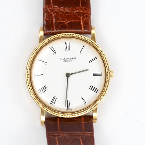 Calatrava White Lacquer Roman Dial circa 1987