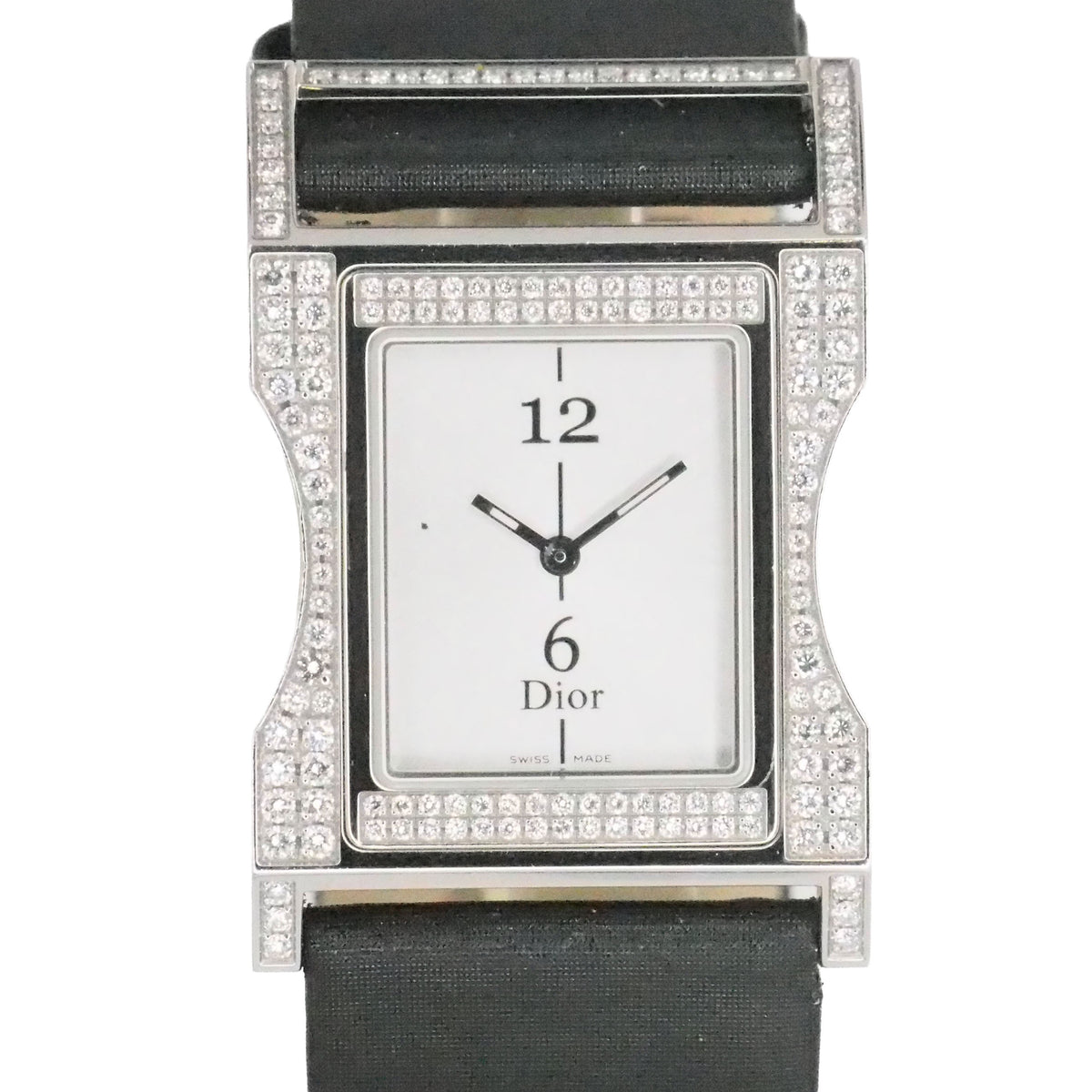 Dior Chris 47 Diamond-Set Stainless Steel Watch