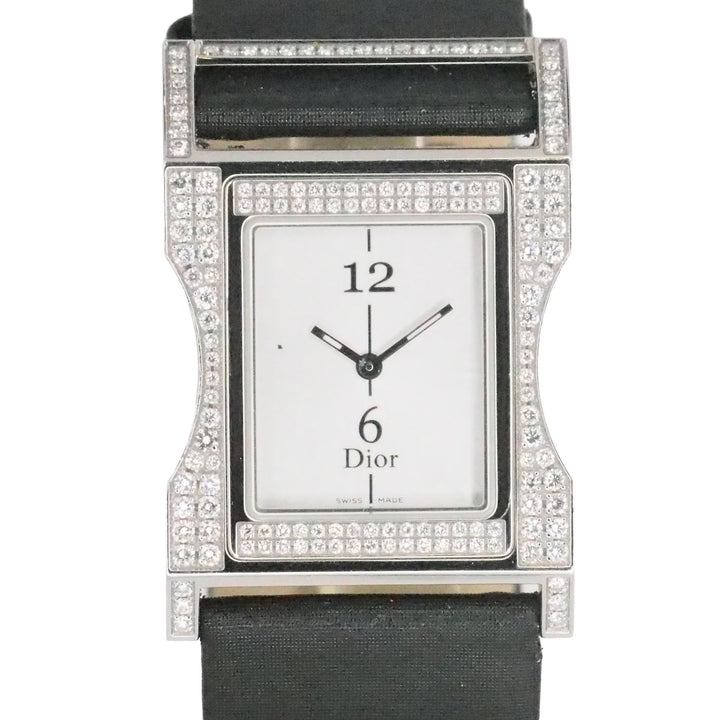 Dior Chris 47 Diamond-Set Stainless Steel Watch