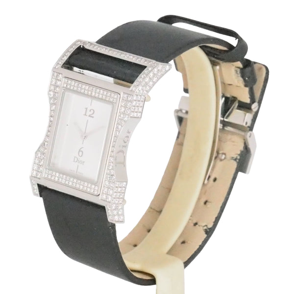Dior Chris 47 Diamond-Set Stainless Steel Watch