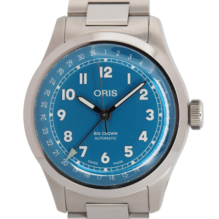 Pre-Owned ORIS Pre-Owned Watches - Big Crown Pointer Date Turqoise | Manfredi Jewels