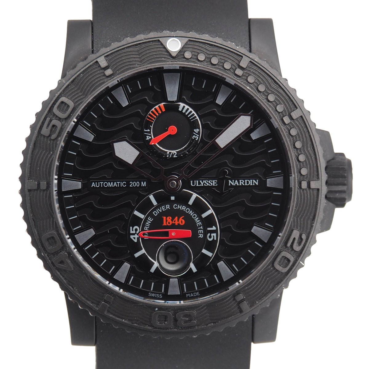 Pre-Owned Ulysse Nardin Pre-Owned Watches - Maxi Marine Diver Black Ocean | Manfredi Jewels