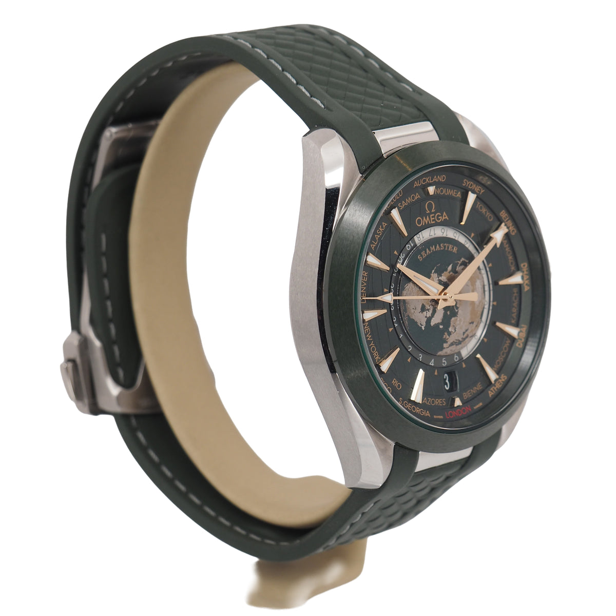 Pre-Owned Omega Pre-Owned Watches - Seamaster Aqua Terra Worldtimer 150M | Manfredi Jewels