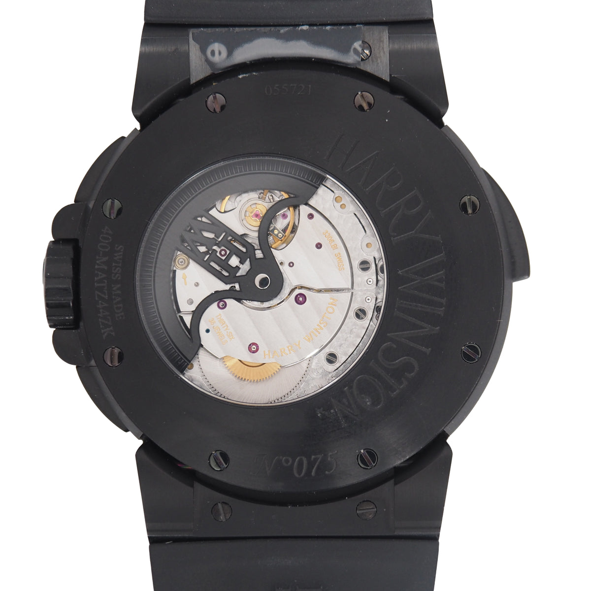 Pre-Owned Harry Winston Pre-Owned Watches - Ocean Dual Time Zalium Black Edition | Manfredi Jewels