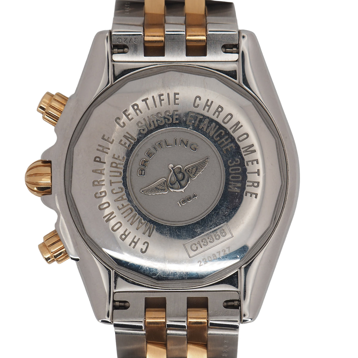 Pre-Owned Breitling Pre-Owned Watches - Chronomat Evolution Two Tone Burgundy dial | Manfredi Jewels