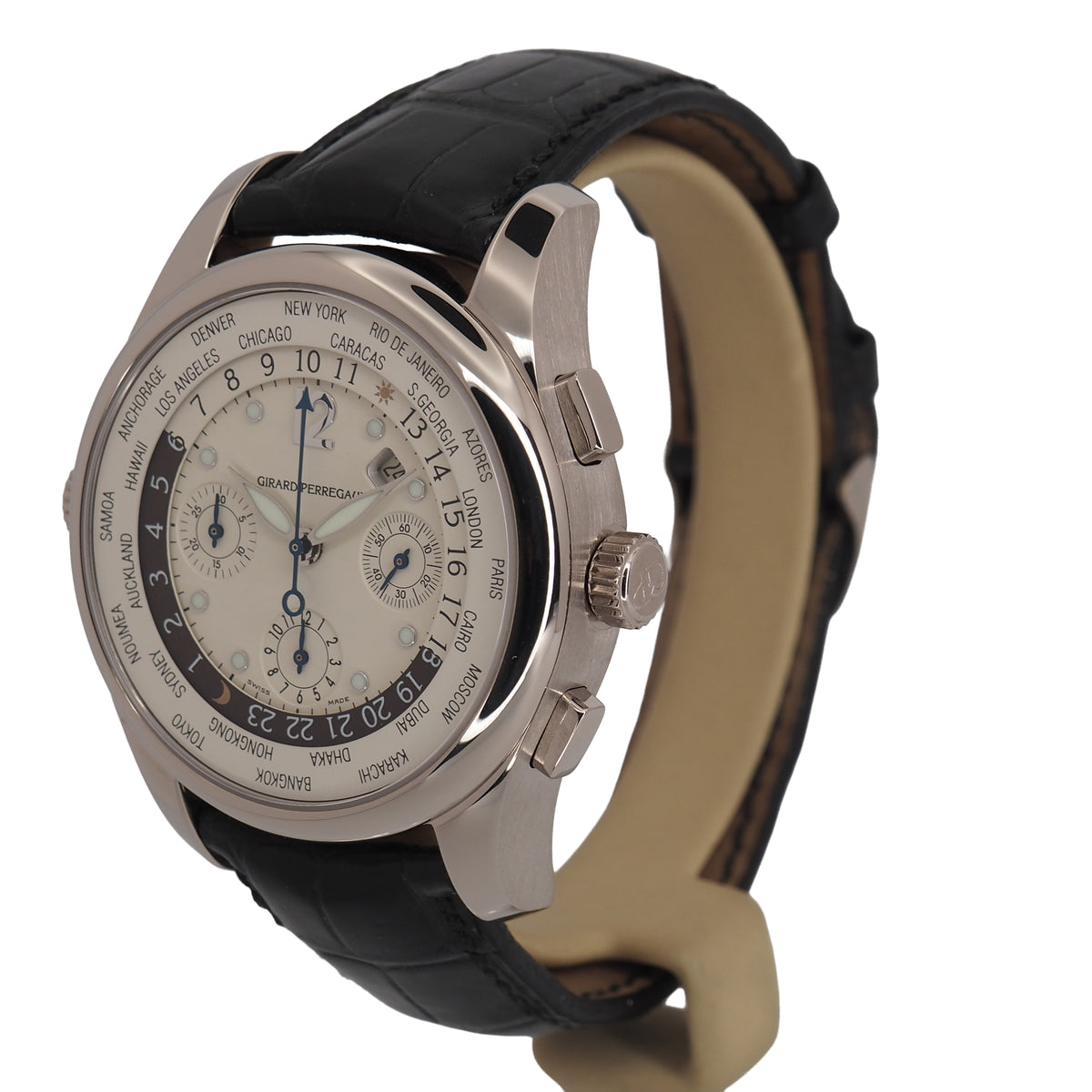 Pre-Owned Girard-Perregaux Pre-Owned Watches - WW.TC World Time Chronograph | Manfredi Jewels