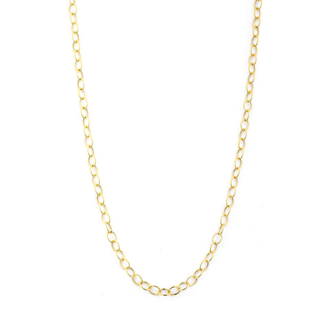 Chain 18K Yellow Gold Medium Link Necklace