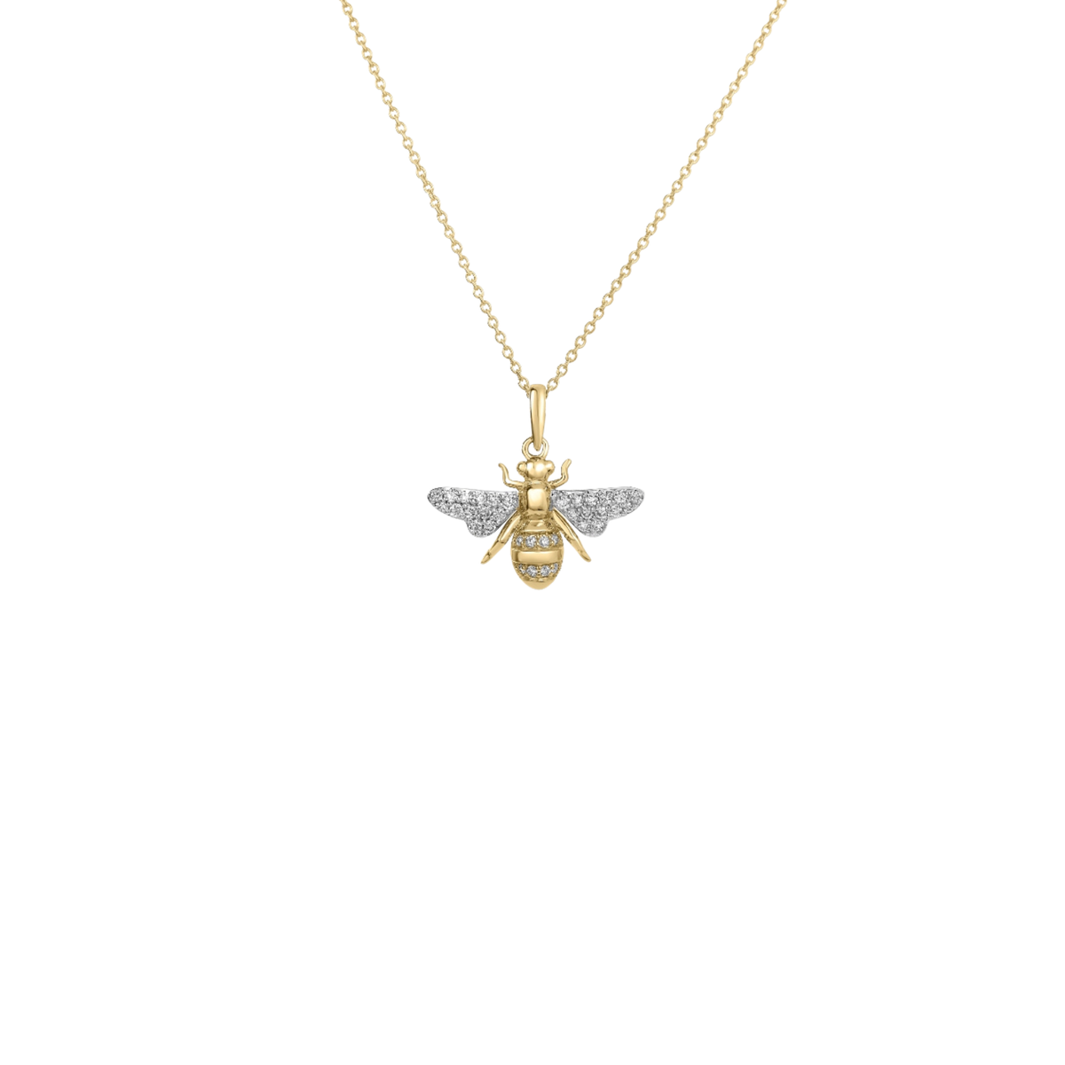 Roberto Coin Jewelry - 18K Yellow Gold Tiny Treasures Collection Diamond Bee | Manfredi Jewels