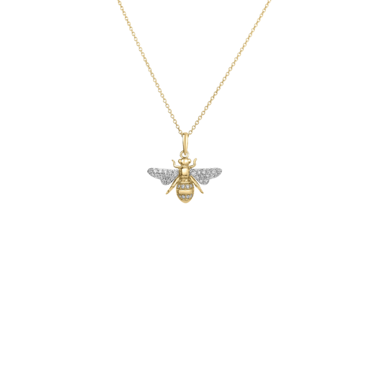 Roberto Coin Jewelry - 18K Yellow Gold Tiny Treasures Collection Diamond Bee | Manfredi Jewels