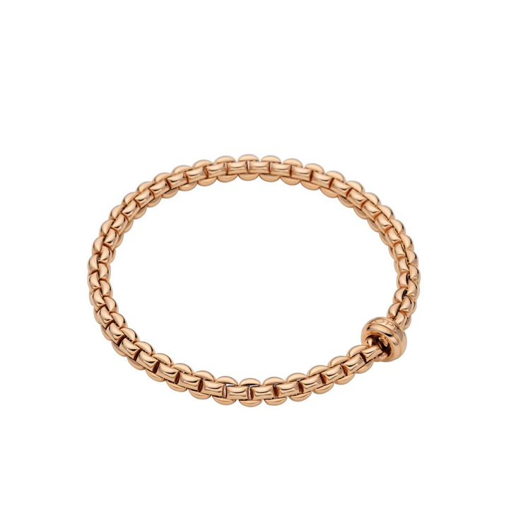 Fope - Eka 18K Rose Gold Flex’it Bracelet With Rondel | Manfredi Jewels