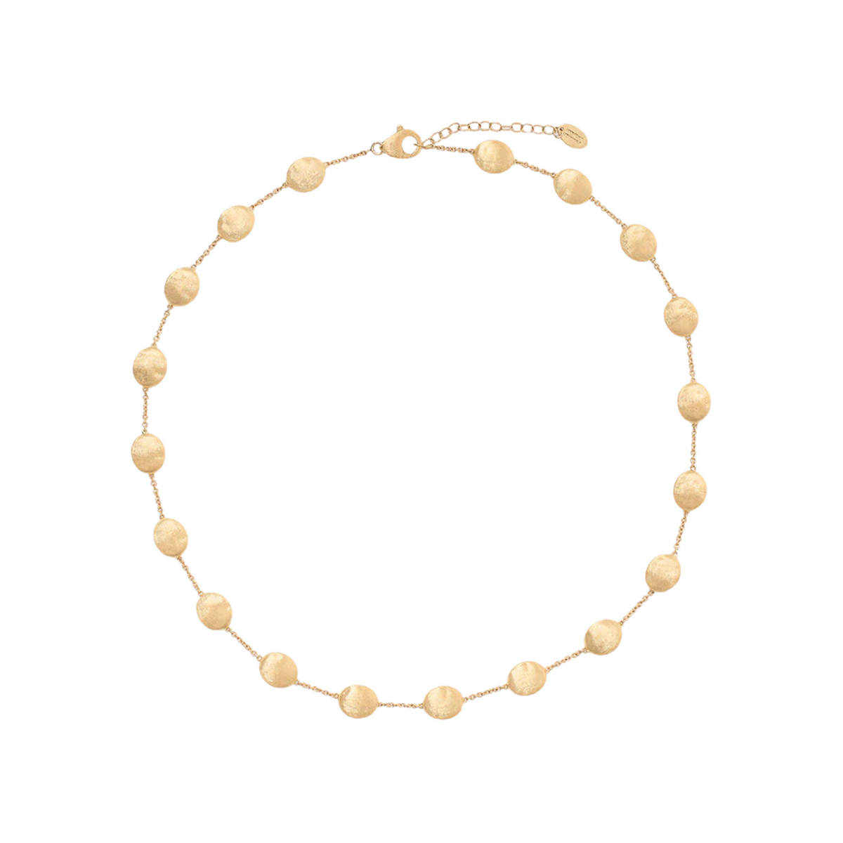 Marco Bicego Jewelry - Siviglia 18K Yellow Gold Large Bean Adjustable Necklace | Manfredi Jewels