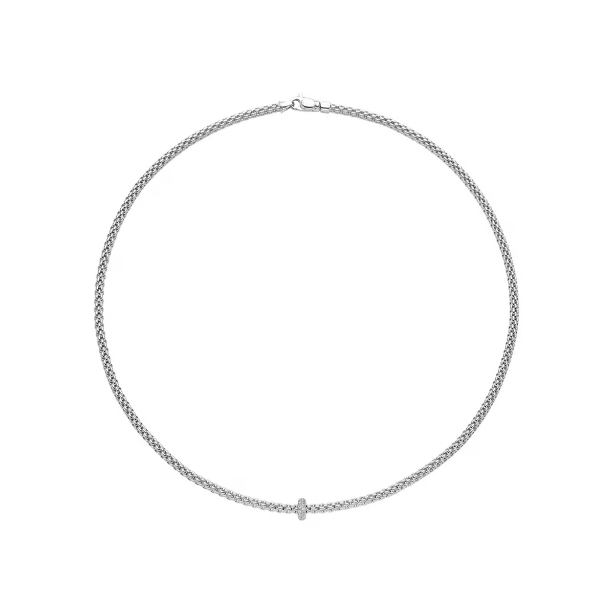 Fope - Prima 18K White Gold & Diamond Necklace | Manfredi Jewels