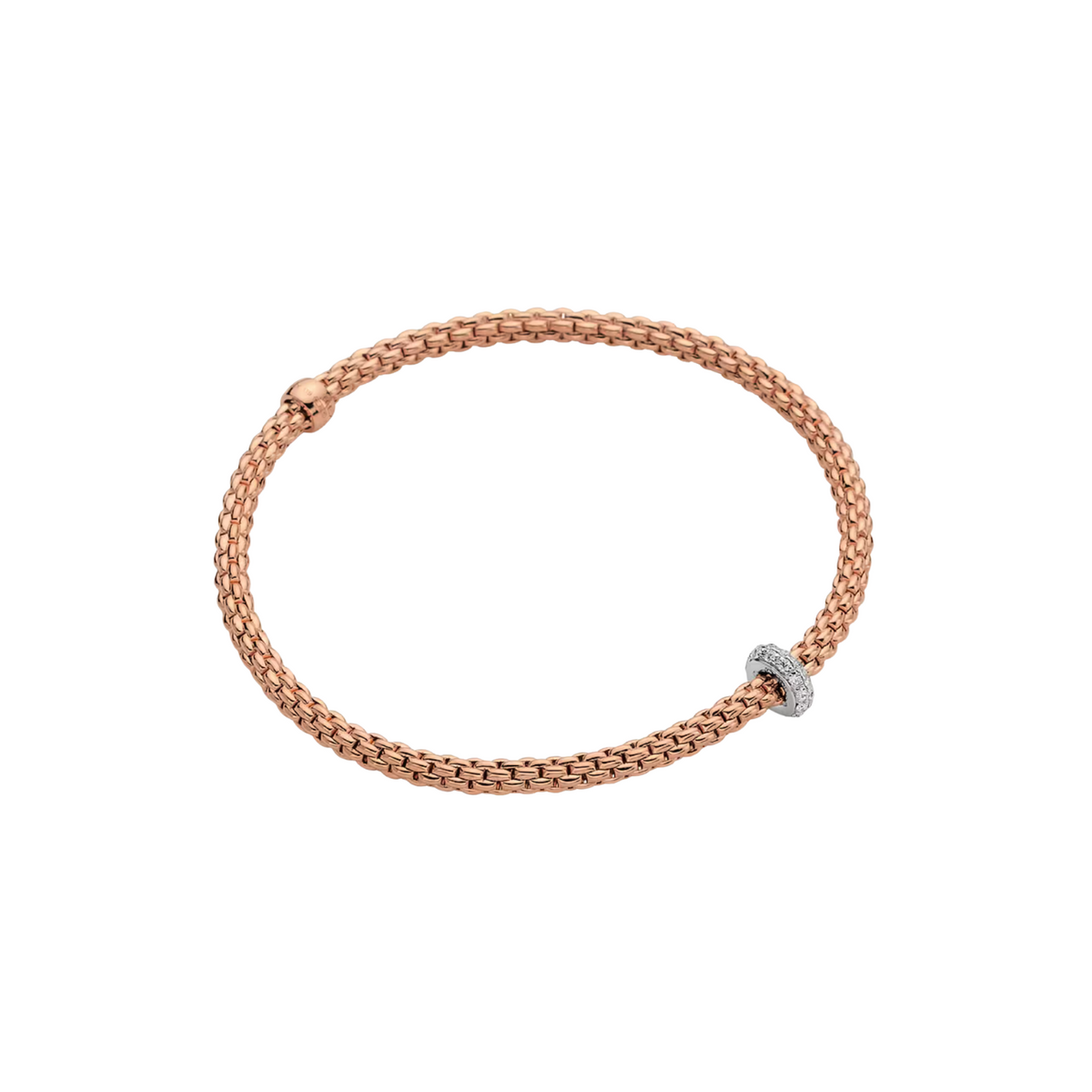 Fope - Eka 18K Rose Gold & Diamond Flex’it Bracelet | Manfredi Jewels