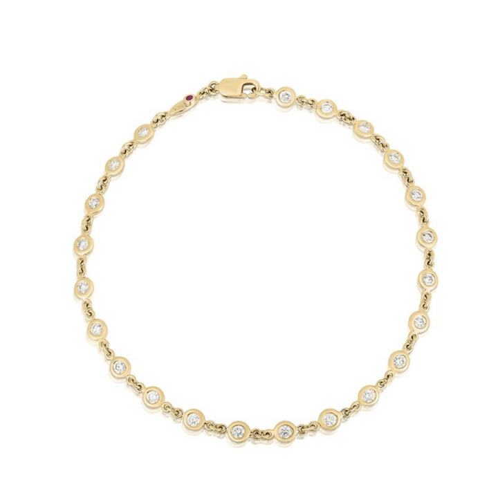 Roberto Coin - 18K Yellow Gold Diamonds by the Inch Diamond Bracelet | Manfredi Jewels