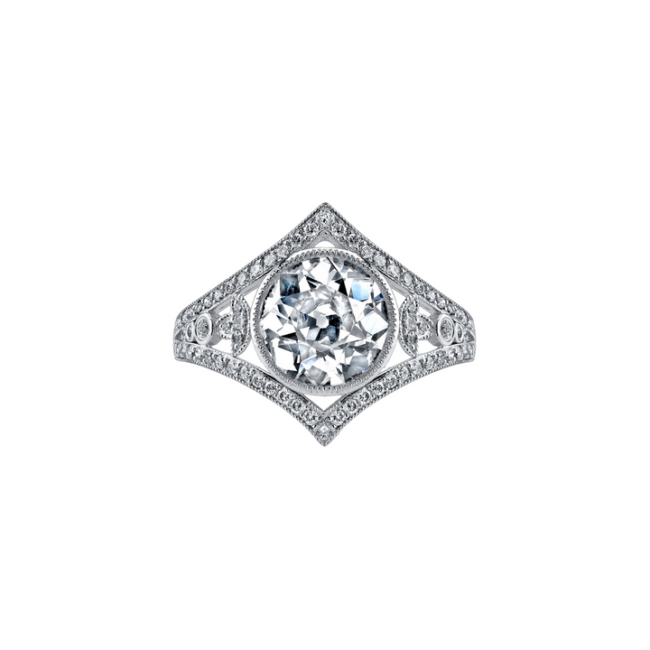 Manfredi Jewels Jewelry - Old European Cut Diamond in Antique Platinum Setting | Manfredi Jewels