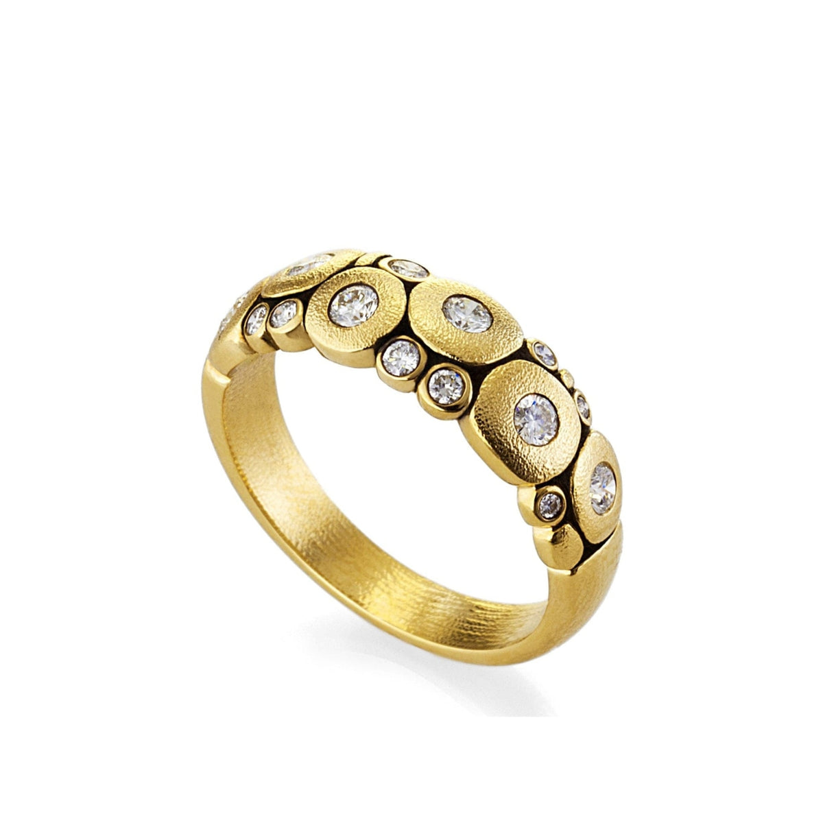 Alex Sepkus Jewelry - Candy 18K Yellow Gold Diamond Dome Ring | Manfredi Jewels