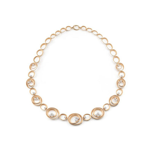 Anna Maria Cammilli Jewelry - Dune 18K Orange Apricot Gold Diamond Solar Collier Necklace | Manfredi Jewels