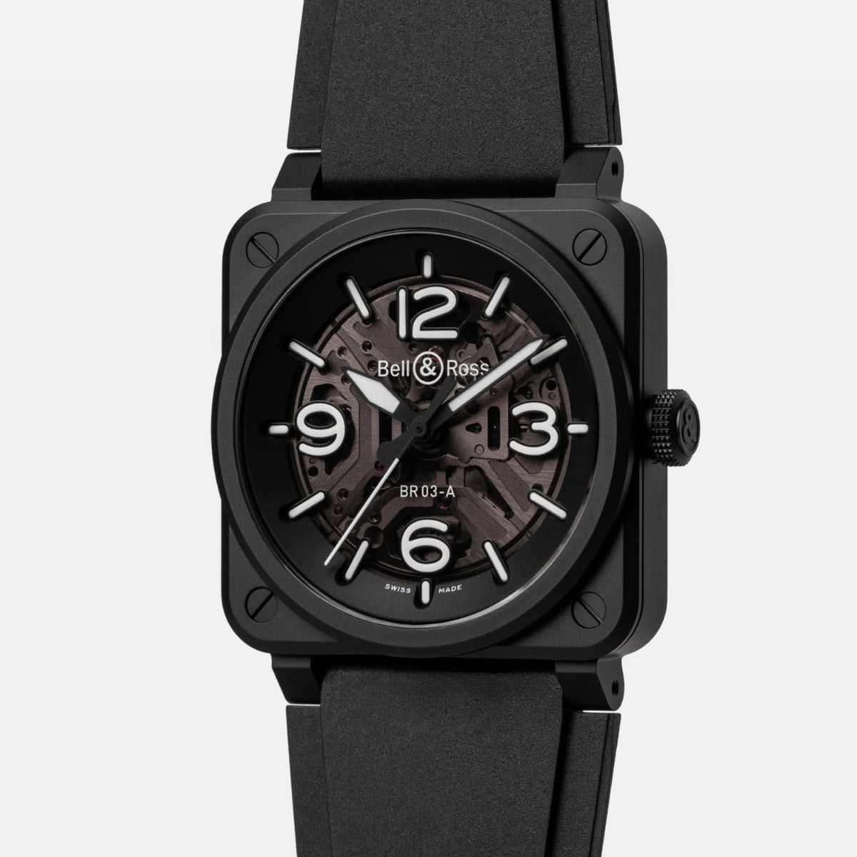 Bell & Ross Watches - BR-03 SKELETON BLACK CERAMIC | Manfredi Jewels